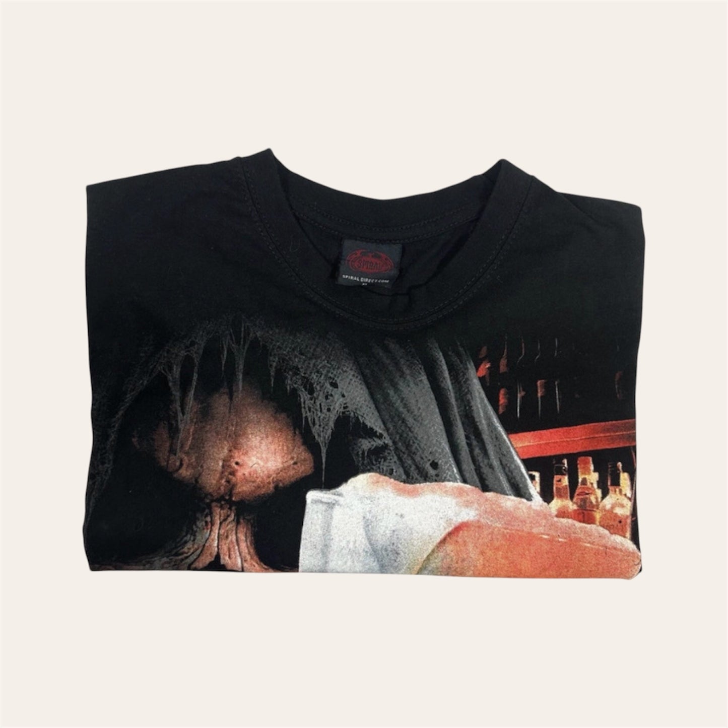 Spiral Direct Skull Graphic T-Shirt XL Black (Live Loud)