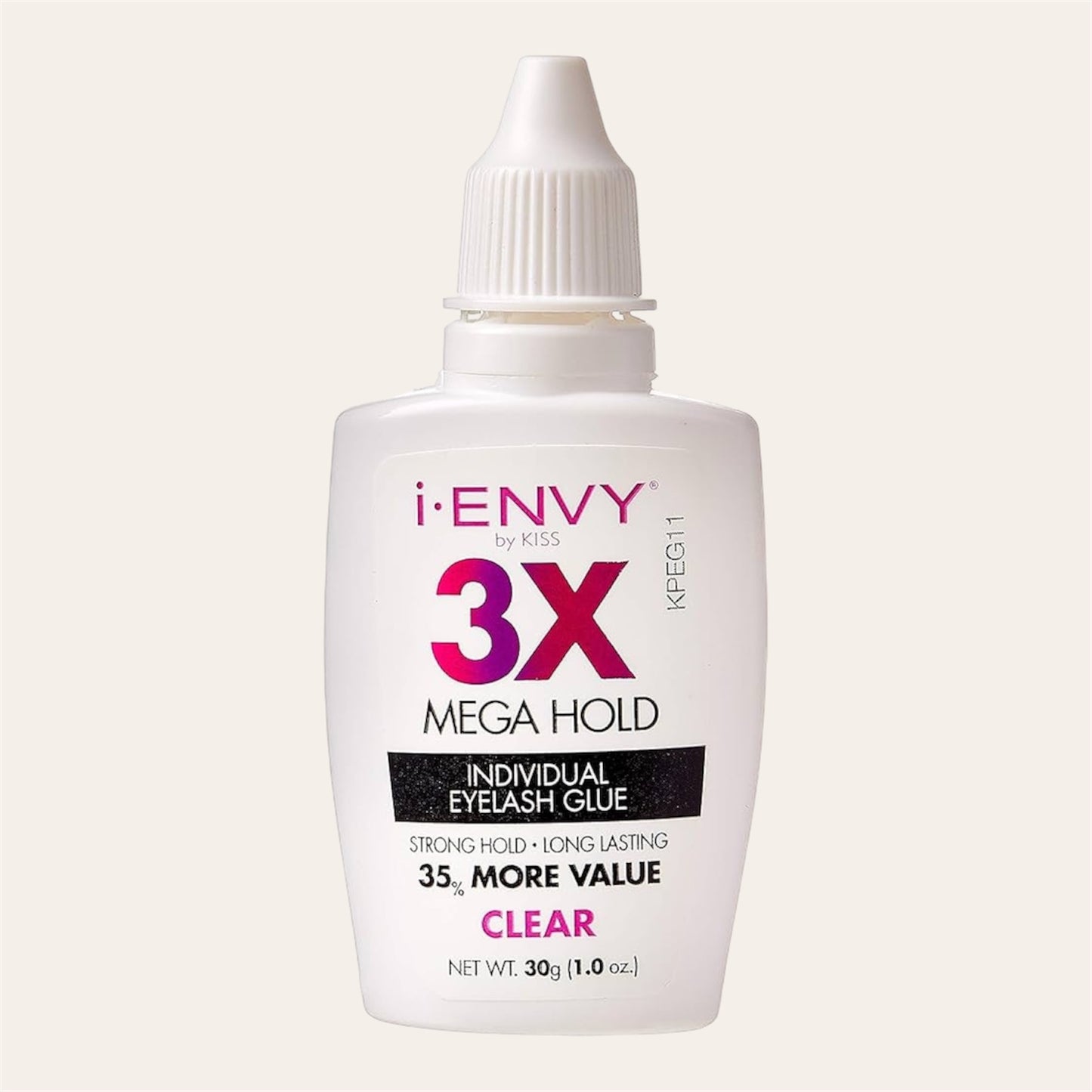 KISS i-Envy 3X Mega Hold Individual Eyelash Glue (Clear / Black)