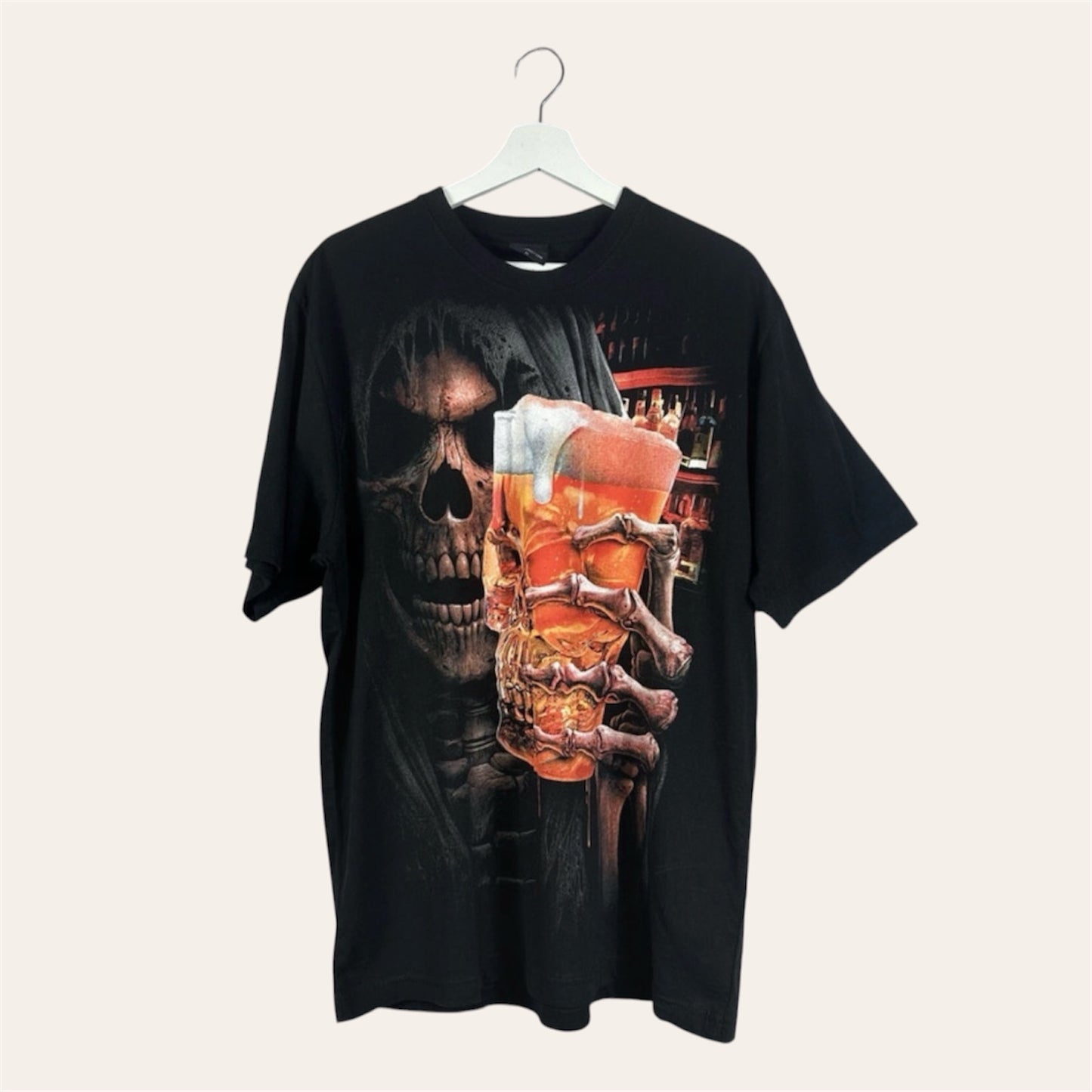 Spiral Direct Skull Graphic T-Shirt XL Black (Live Loud)